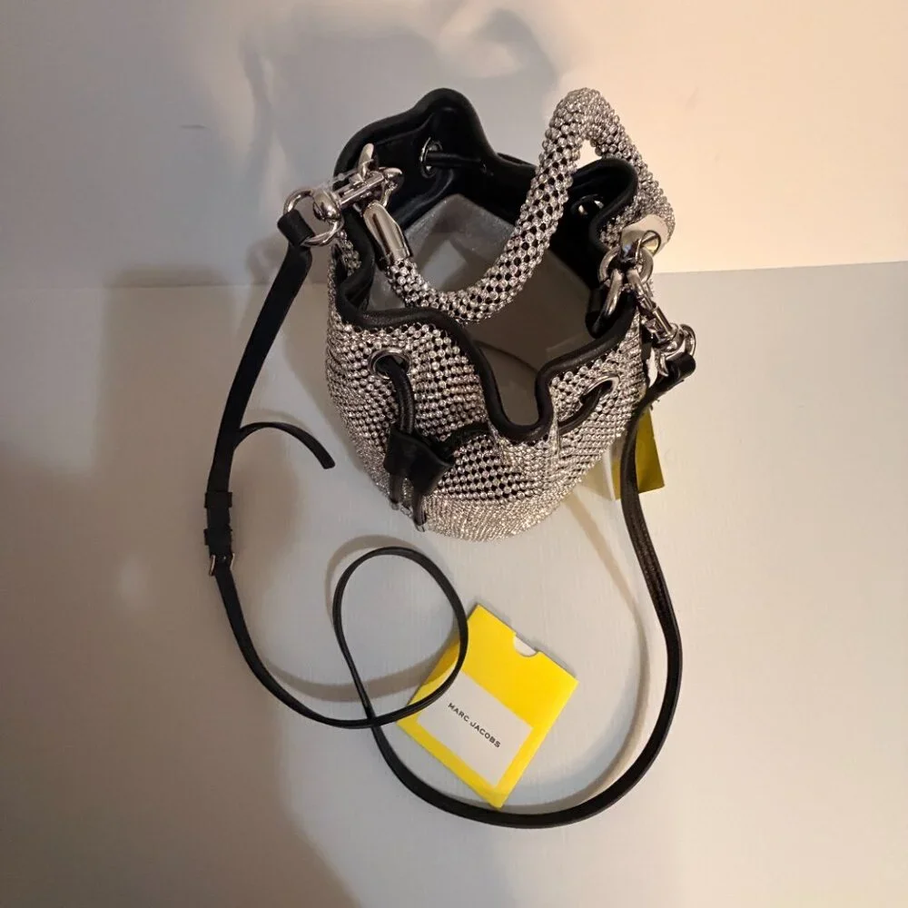 MARC JACOBS "RESORT COLLECTION" Rhinestone Bucket Bag - Picture 3 of 7